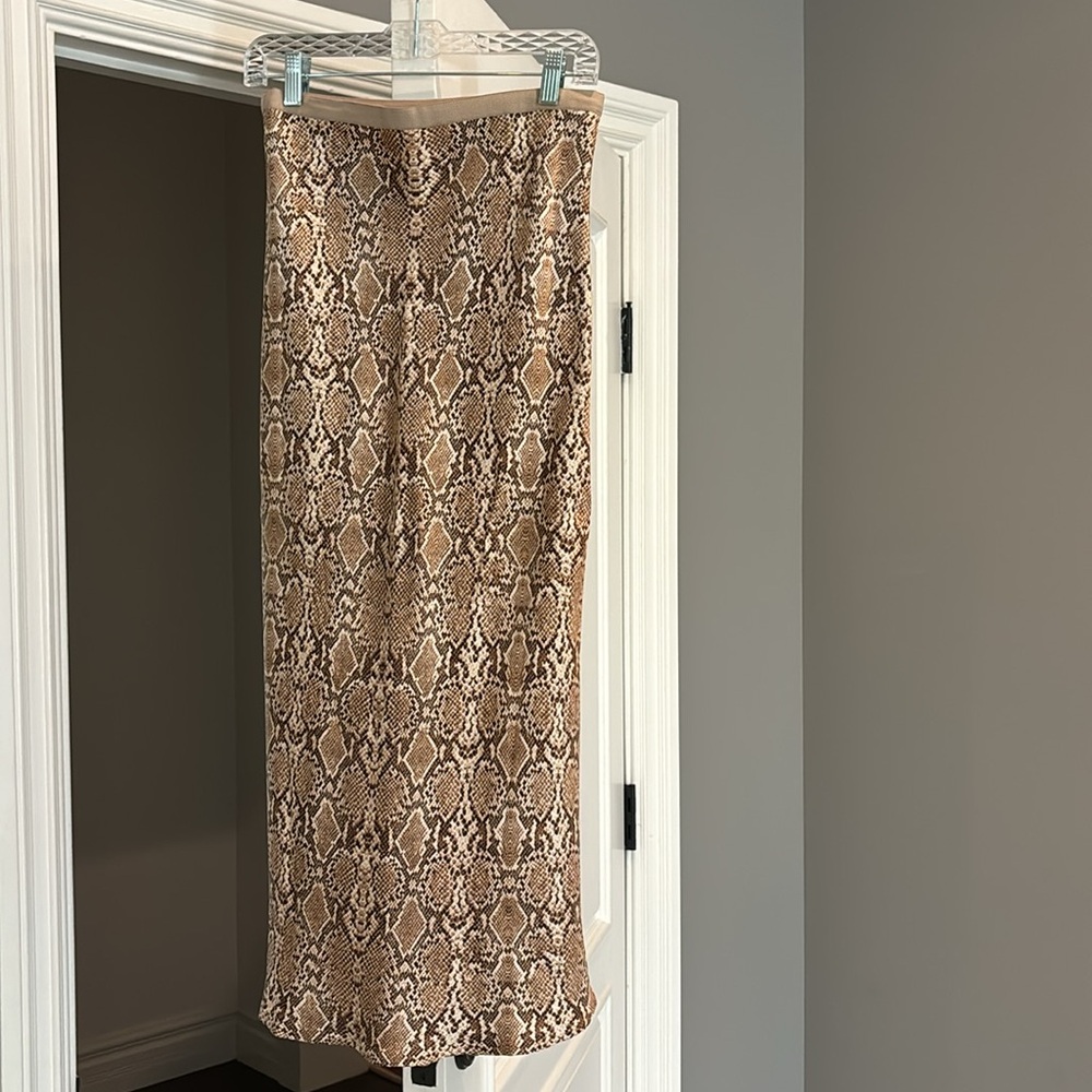 Anine Bing Bar Silk Skirt - Snakeskin - Picture 5 of 5